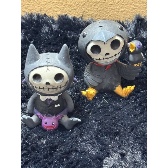 FurryBones Flappy And Leopold Skull-Themed Halloween Figurine Set Summitt 2013 - Picture 1 of 6